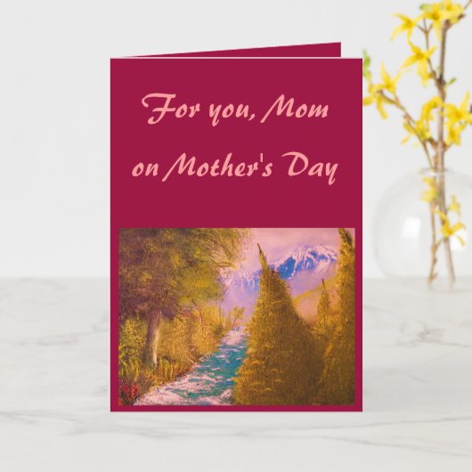 MOEDERDAG KAART - GEPERSONALISEERD (Gele Bloem)