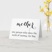 Moederdag Kaart - Grappig (Gele Bloem)