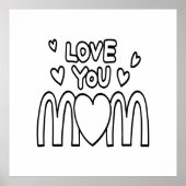 Moederdag Kaart, Grappige Moederdag Gift voor moed Poster (Voorkant)