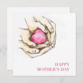 Moederdag-kaart - Groetkaart Feestdagenkaart (Voorkant / Achterkant)