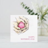 Moederdag-kaart - Groetkaart Feestdagenkaart (Staand voorkant)