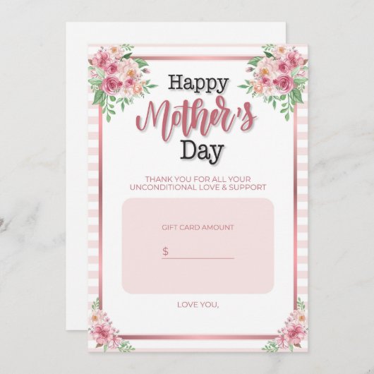 Moederdag Kaart houder (Voorkant / Achterkant)