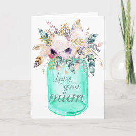 Moederdag kaart 'Ik hou van jou'