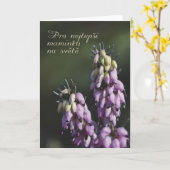 Moederdag kaart in het Tsjechisch (Gele Bloem)