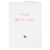 Moederdag Kaart - Jouw tekst - vlinder bij Rozen (Achterkant)