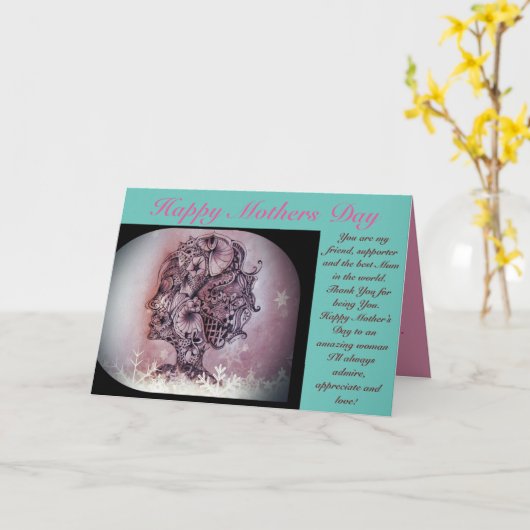 Moederdag-kaart Kaart (Gele Bloem)