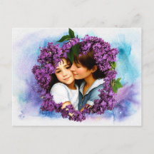 Moederdag Kaart Lilacs Personalized Foto Lijst