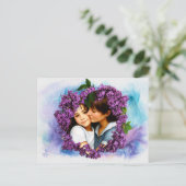 Moederdag Kaart Lilacs Personalized Foto Lijst (Staand voorkant)