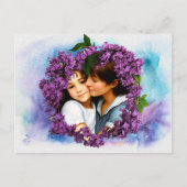 Moederdag Kaart Lilacs Personalized Foto Lijst (Voorkant)