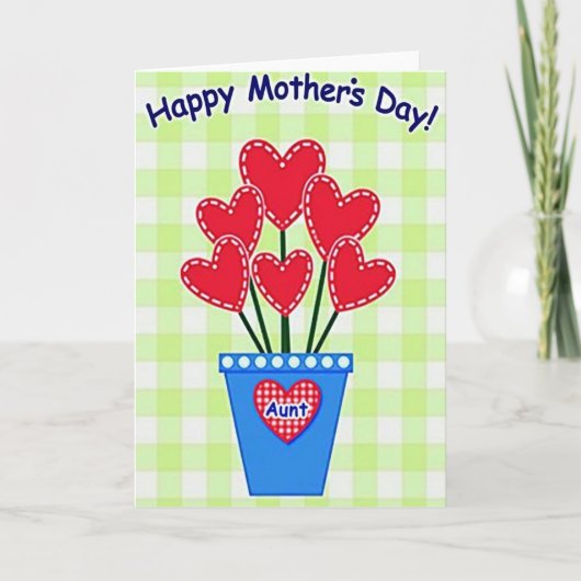 Moederdag kaart Lovely Hearts (Voorkant)