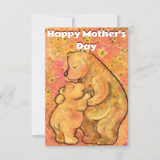 Moederdag Kaart Mam en Baby - Hug (Voorkant)