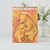 Moederdag Kaart Mam en Baby - Hug (Staand voorkant)