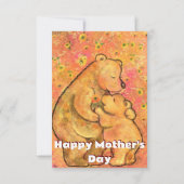 Moederdag Kaart Mam en Baby - Hug (Achterkant)