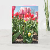 Moederdag Kaart - Mam en Baby Tulips (Voorkant)