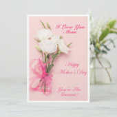 Moederdag kaart, mama's dag speciaal feestdagenkaart (Staand voorkant)