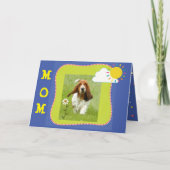Moederdag Kaart met Basset Hound (Voorkant)