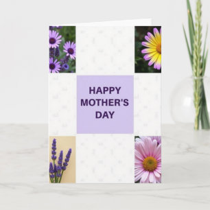 Moederdag kaart met bloemen afbeelding