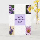 Moederdag kaart met bloemen afbeelding (Gele Bloem)