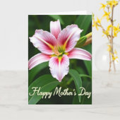 Moederdag kaart met blos (Gele Bloem)