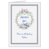 Moederdag Kaart met Blue Jay (Voorkant)