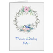 Moederdag Kaart met Blue Jay (Voorkant)