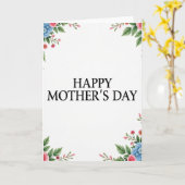 Moederdag Kaart met botanisch ontwerp (Gele Bloem)