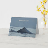 Moederdag kaart met bultrugwalvissen (Gele Bloem)