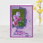 Moederdag Kaart met crocussen (Gele Bloem)