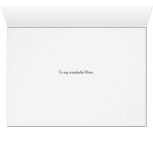 Moederdag Kaart met  digitale bloemen (Binenzijde Horizontaal (Onderkant))