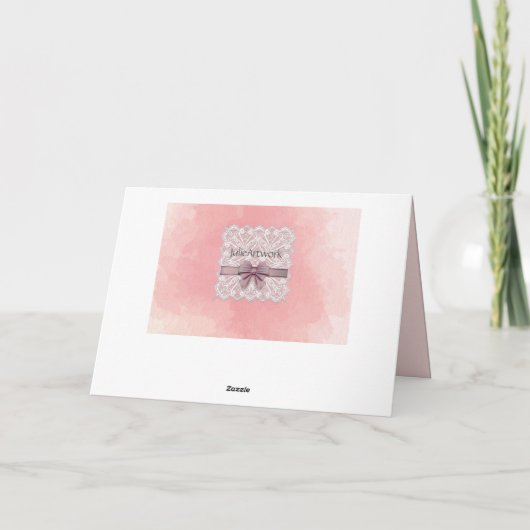 Moederdag Kaart met Doily (Achterkant)