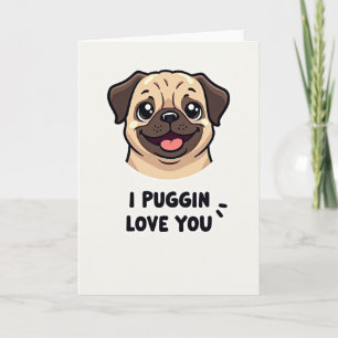Moederdag kaart met een schattige puppy