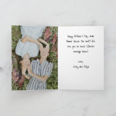 MOEDERDAG KAART met foto MET HARTEN EN bladeren (Binnen)