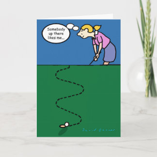 Moederdag-kaart met golfthema kaart
