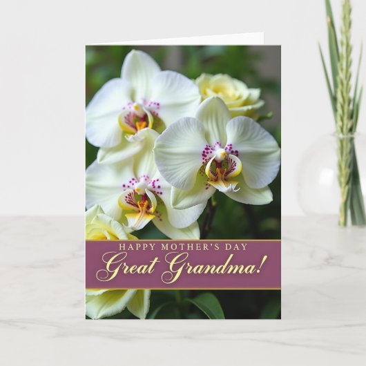 Moederdag kaart met gouden letters (Voorkant)