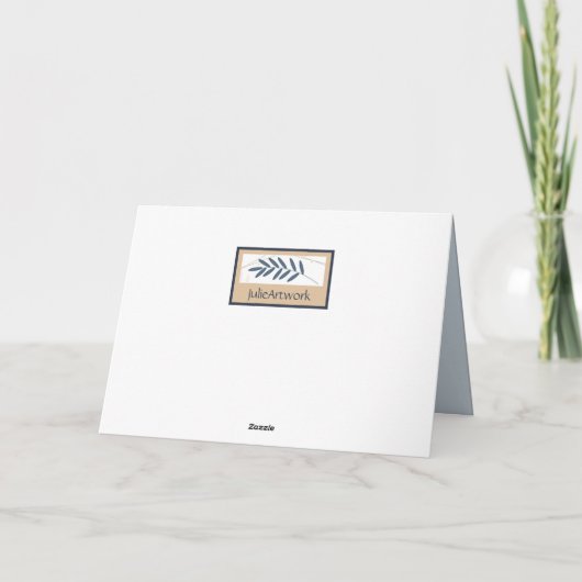 Moederdag Kaart met hart (Achterkant)