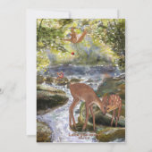 Moederdag Kaart met herten en bosvrienden (Achterkant)
