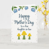 Moederdag kaart met het beste ontwerp (Gele Bloem)