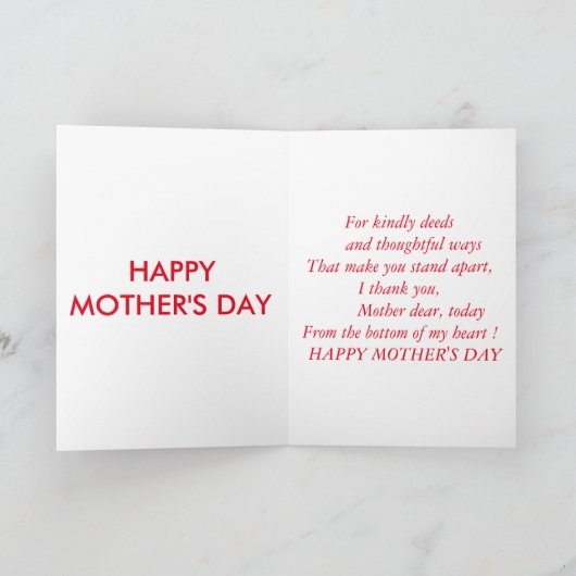  Moederdag Kaart met kitten & CuteMessage (Binnen)