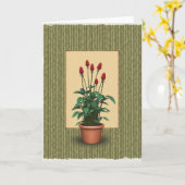 Moederdag kaart met kunstzinnig ontwerp (Gele Bloem)