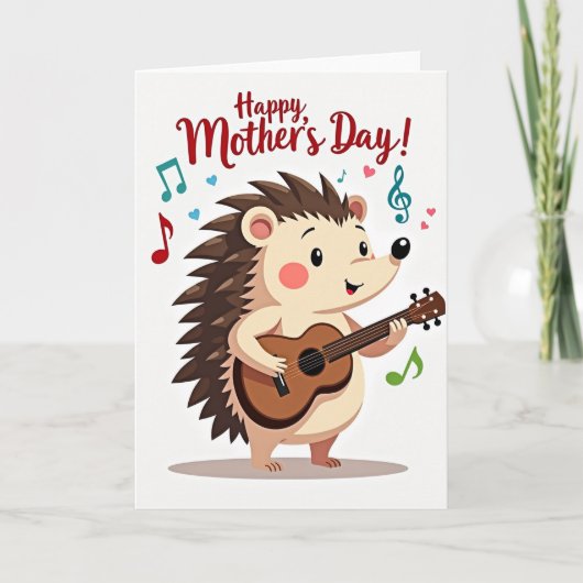 Moederdag kaart met muziek (Voorkant)