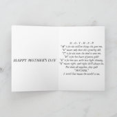  Moederdag Kaart met oprechte Boodschap (Binnen)