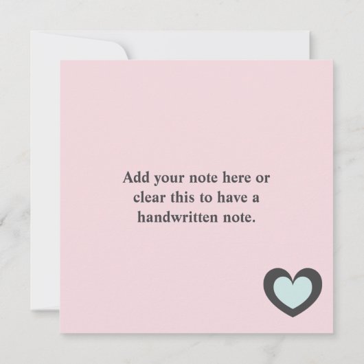 Moederdag kaart met roze harten voor oma (Achterkant)