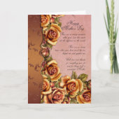 Moederdag Kaart met Rozen en liefdevolle woorden (Voorkant)