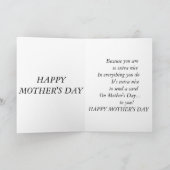  Moederdag Kaart met Schattige Moedergedicht (Binnen)