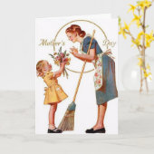  Moederdag Kaart met Schattigee boodschap (Gele Bloem)