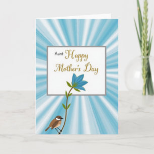 Moederdag kaart met vogel