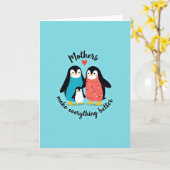 Moederdag kaart met vogels (Gele Bloem)