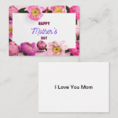 moederdag Kaart Notitiekaartje (Voorkant / Achterkant)