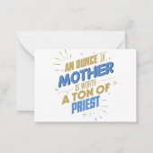 Moederdag kaart notitiekaartje (Achterkant)