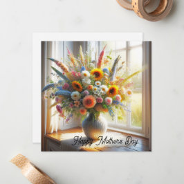 Moederdag kaart notitiekaartje